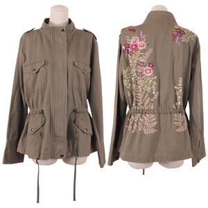 Sheryl Crow Embroidered Green Jacket Sz Large